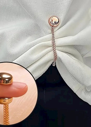 2 adet çok yönlü manyetik giysi klipsi SİYAH. - Görsel 12