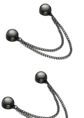 2 adet çok yönlü manyetik giysi klipsi SİYAH. - Görsel 11