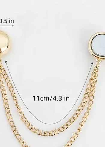 2 adet çok yönlü manyetik giysi klipsi SİYAH. - Görsel 8