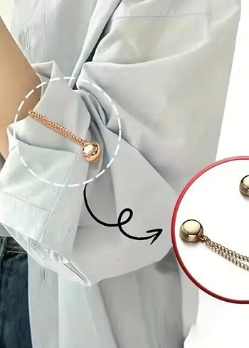 2 adet çok yönlü manyetik giysi klipsi SİYAH. - Görsel 9