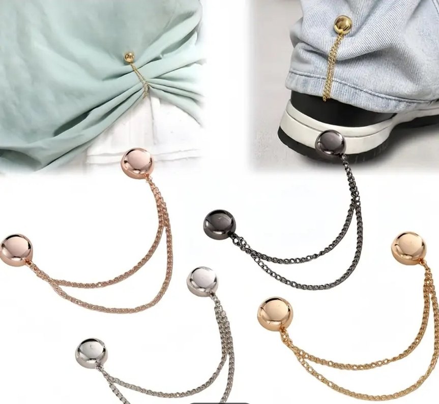 2 adet çok yönlü manyetik giysi klipsi SİYAH. - Görsel 3