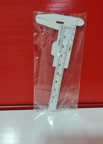 Taşınabilir çift ölçekli mini kumpas. BEYAZ - Görsel 7