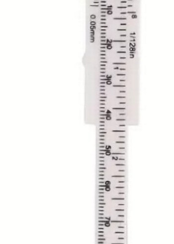 Taşınabilir çift ölçekli mini kumpas. SİYAH - Görsel 6