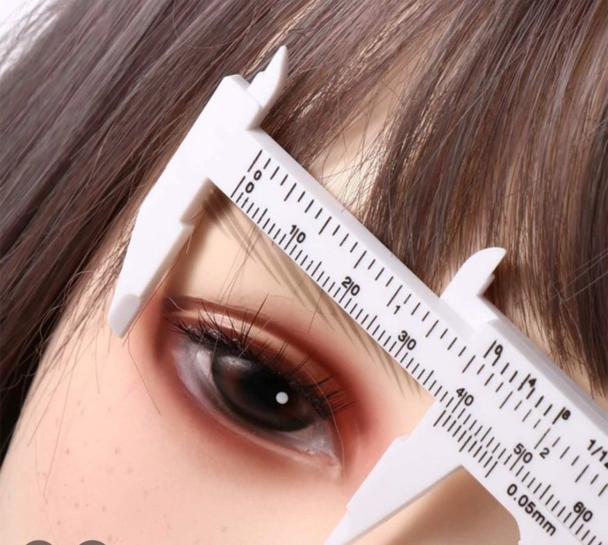 Taşınabilir çift ölçekli mini kumpas. SİYAH - Görsel 2