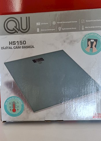 QU HS150 dijital cam baskül. Sıfır kutusunda.