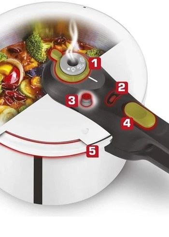 Beden yeşil Renk Tefal Düdüklü Tencere 6 Litre Secure Neo.