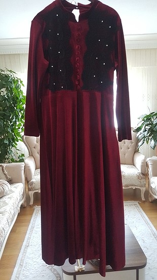 kadife elbise 