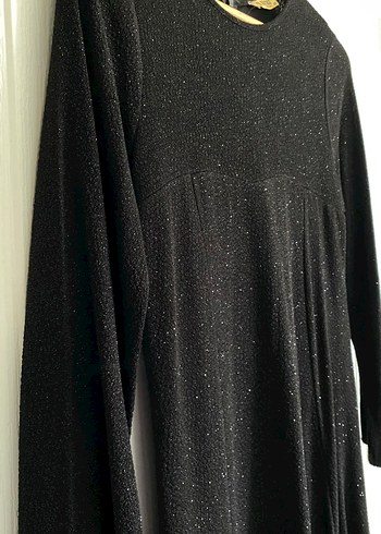 Siyah Uzun Kollu Uzun Abiye - Görsel 5