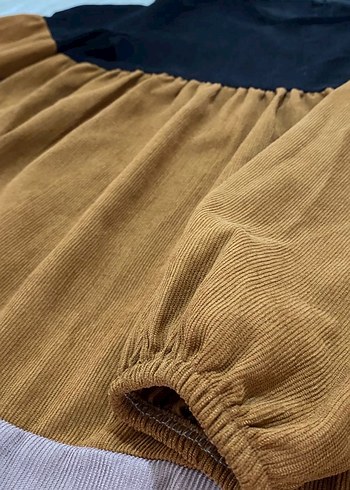 Bohem Üç Renkli Uzun Kollu Kadın Tunik - Görsel 2