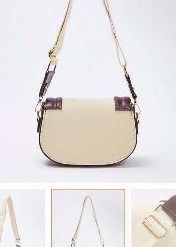 Bej Deri Tokalı Kadın Çanta - Görsel 3