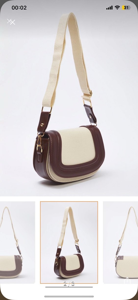 Bej Deri Tokalı Kadın Çanta - Görsel 2