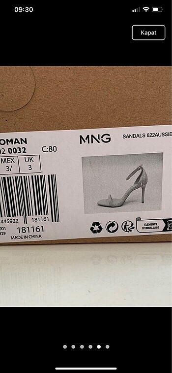 Mango rugan yüzeyli sandalet - Görsel 5