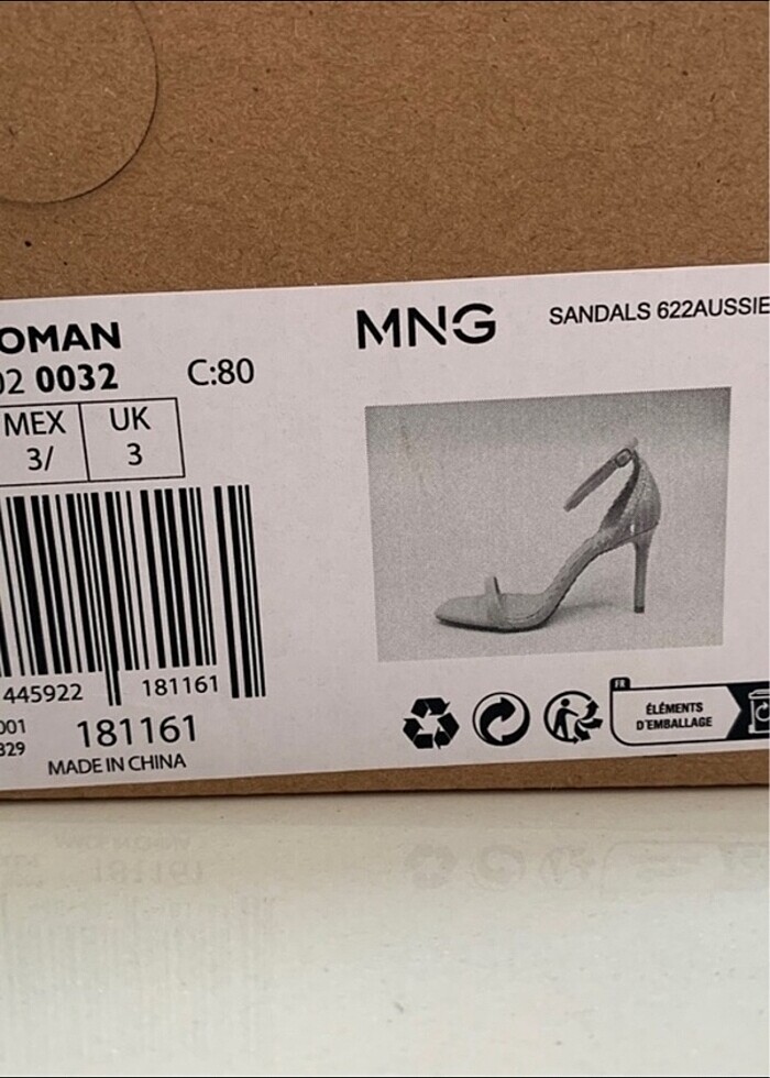 Mango rugan yüzeyli sandalet - Görsel 5