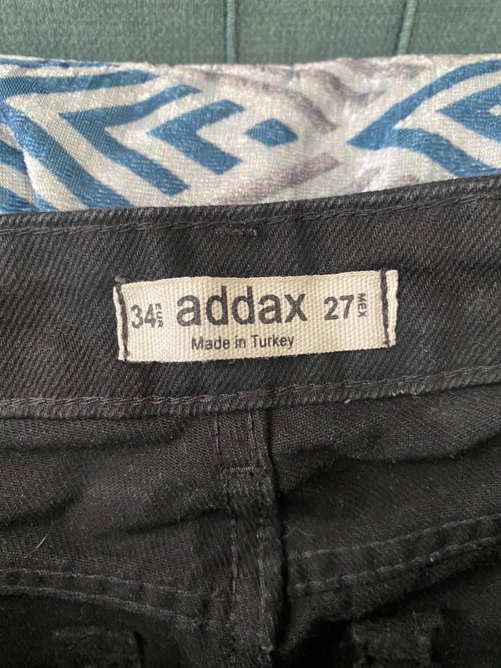 Siyah Addax jean/ hafif bol skinny değil mom jean - Görsel 2