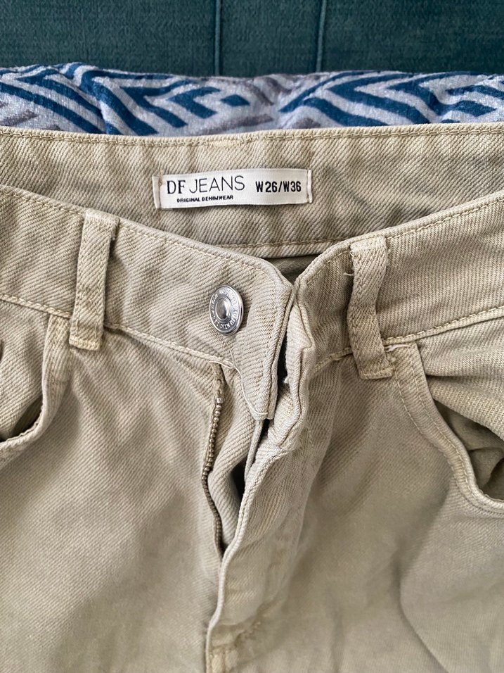 Defacto Kadın keten/kot karışımı Pantolon - Görsel 2