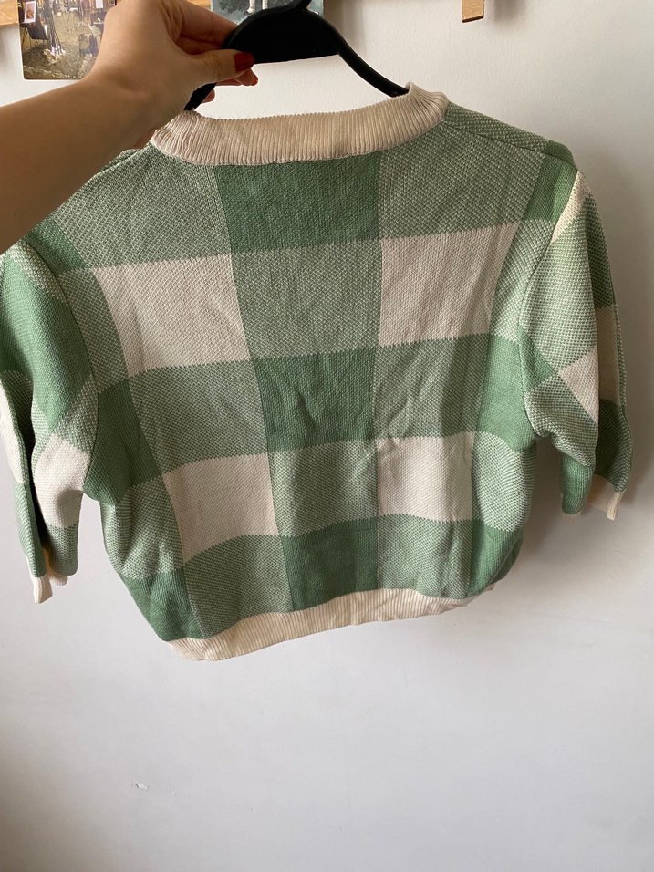 Yeşil Ekose Trendyolmilla Bluz - Görsel 3