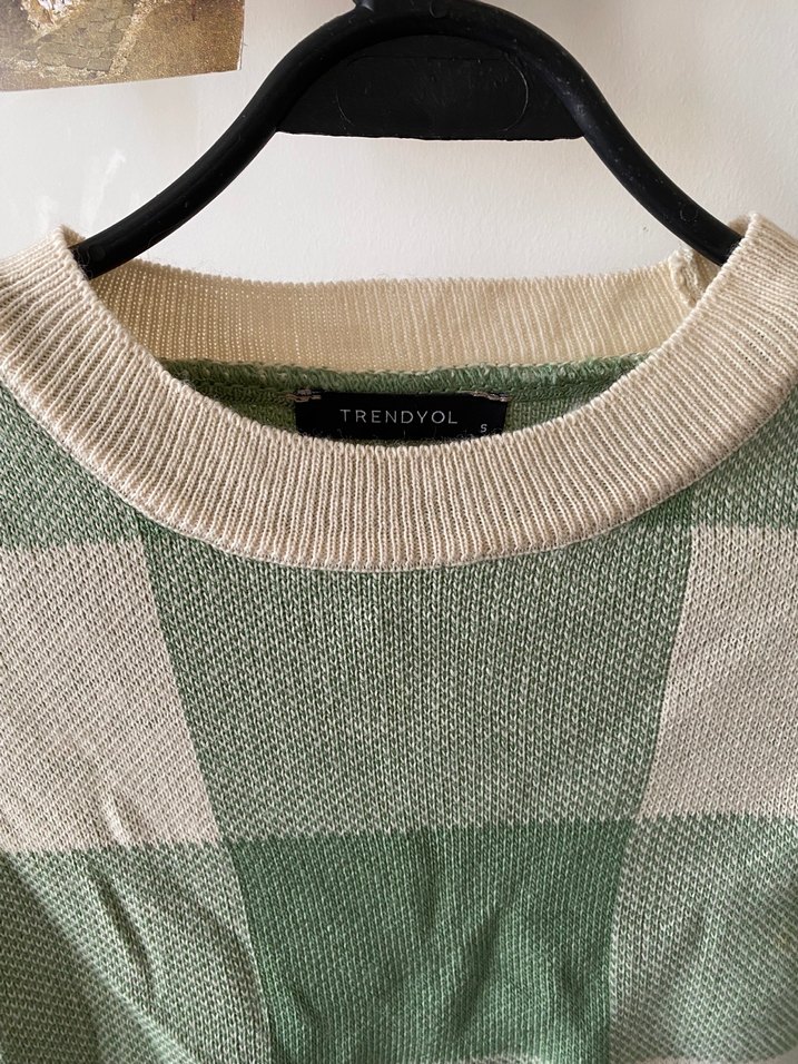 Yeşil Ekose Trendyolmilla Bluz - Görsel 2