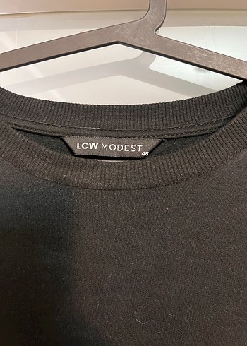 Siyah Uzun Kollu Salaş Kadın Sweat Elbise - Görsel 2