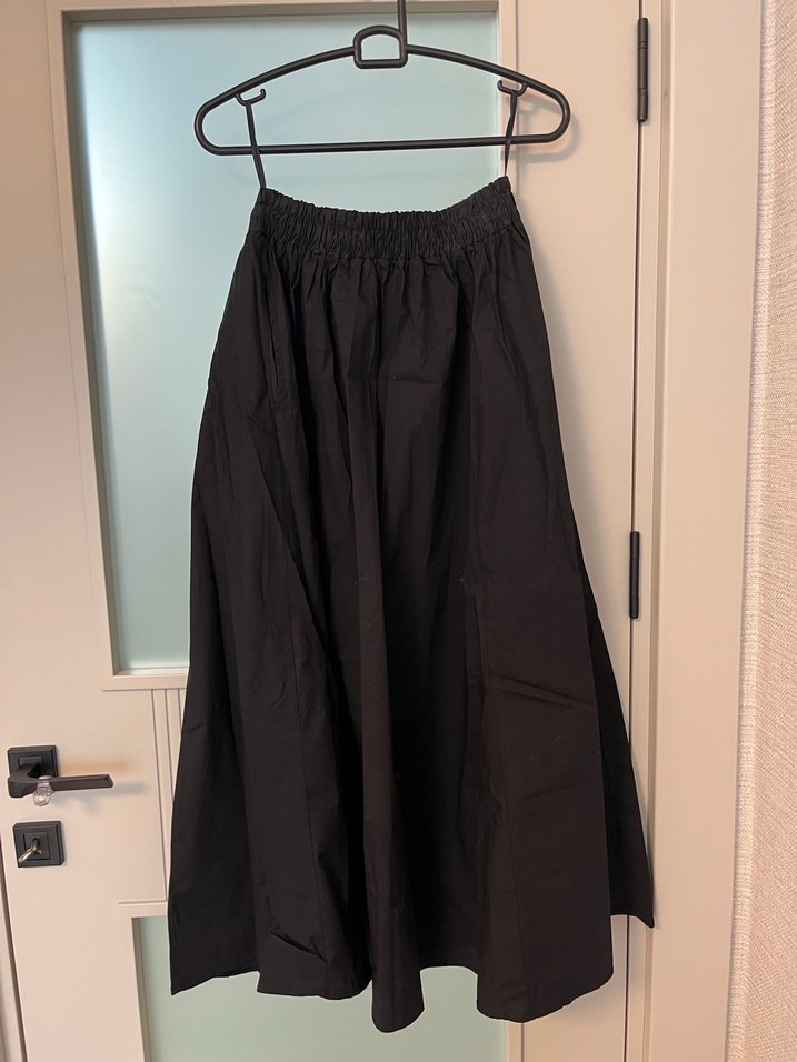 Siyah Uzun Rahat Kesim Keten Etek - Görsel 2