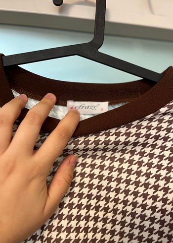 Kahverengi kadın tesettür ikili takım - Görsel 4