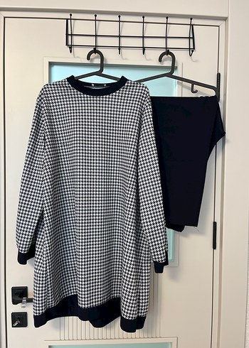 Kadın Gri Ekose Uzun Kollu ikili takım - Görsel 2