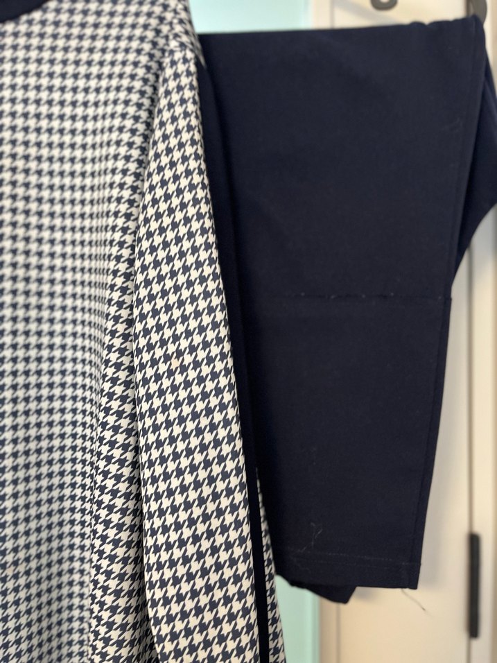 Kadın Gri Ekose Uzun Kollu ikili takım - Görsel 4