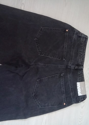 36 Beden Siyah Midi Kadın Denim Pantolon