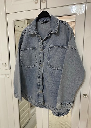 Zara Kadın Baskılı Denim Ceket