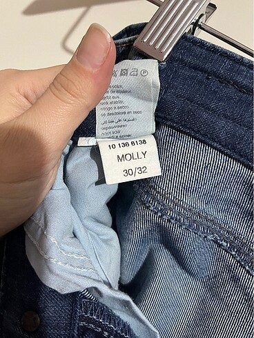 30 Beden Mavi Kot Pantolon