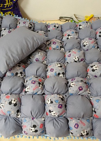 Pamuklu Gri Desenli Çocuk Yatak Seti - Görsel 11