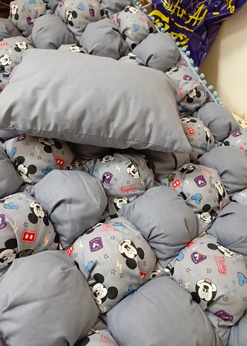 Pamuklu Gri Desenli Çocuk Yatak Seti - Görsel 2