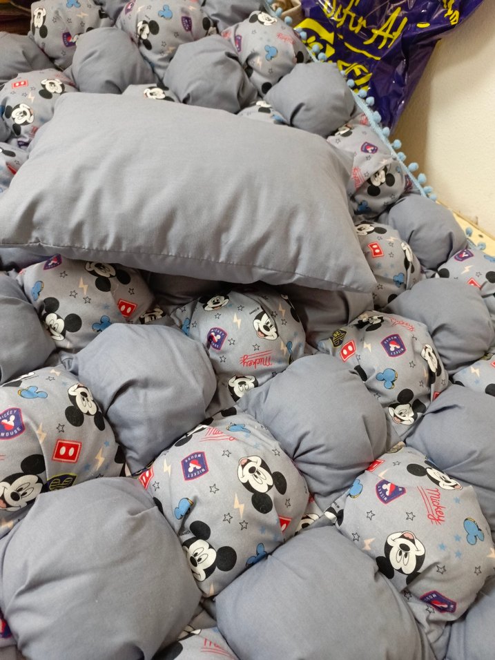 Pamuklu Gri Desenli Çocuk Yatak Seti - Görsel 2