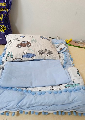 Çocuklar için Nakışlı Pamuklu Yastık - Görsel 3