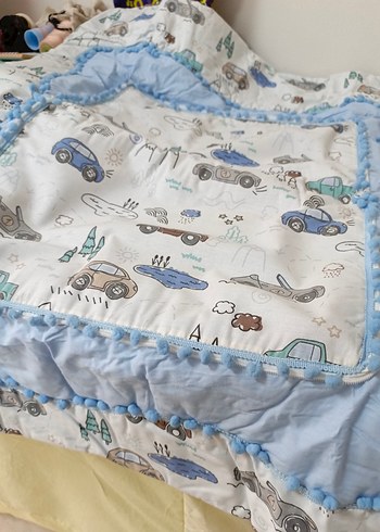 Çocuklar için Nakışlı Pamuklu Yastık - Görsel 4