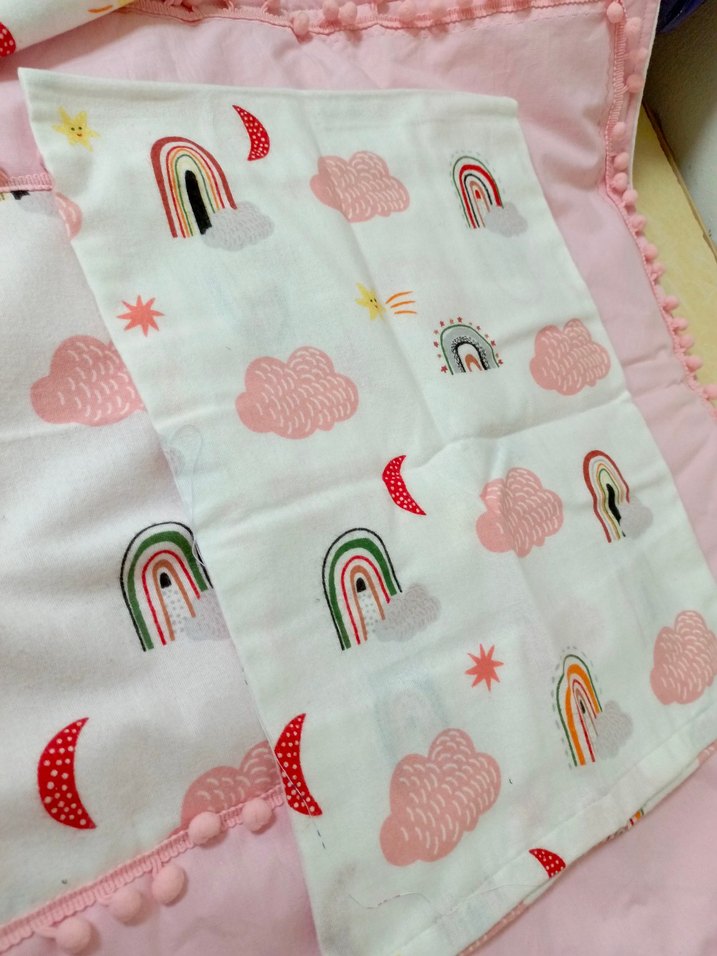 Pembe Nakışlı Çocuk Battaniyesi - Görsel 5