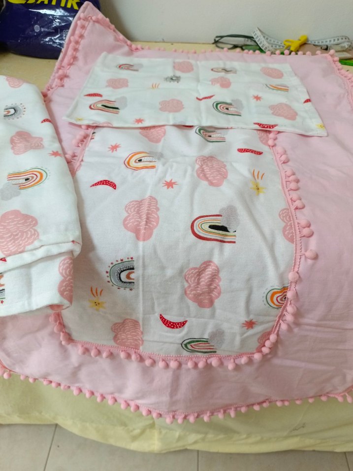 Pembe Nakışlı Çocuk Battaniyesi - Görsel 4