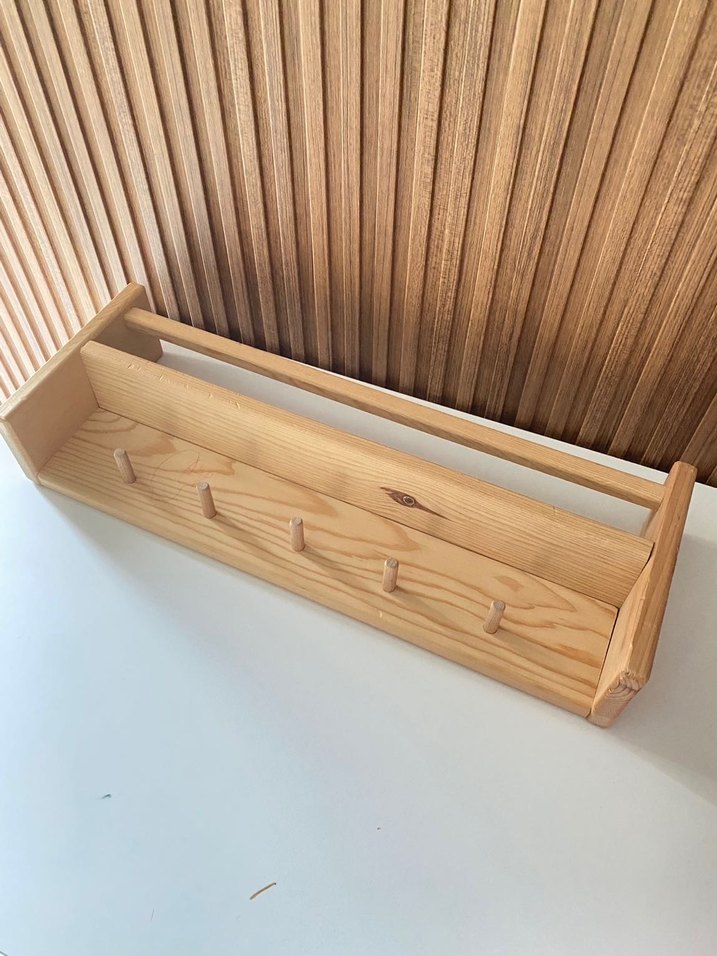 OlcayAksesuar Doğal Ahşap Montessori Kitaplık - Görsel 4