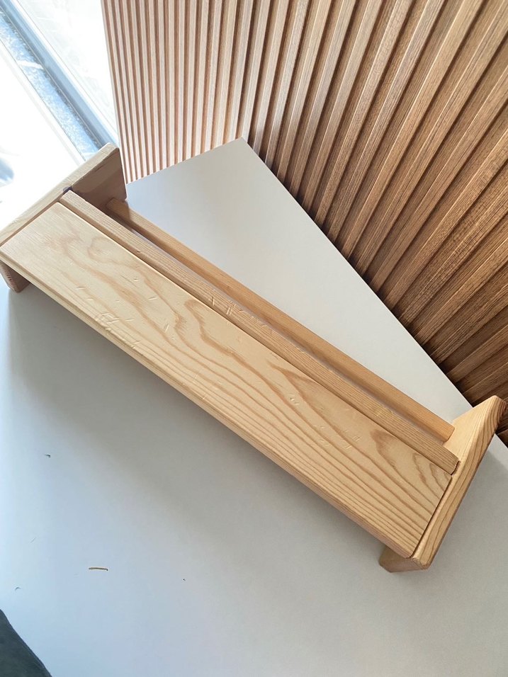 OlcayAksesuar Doğal Ahşap Montessori Kitaplık - Görsel 2