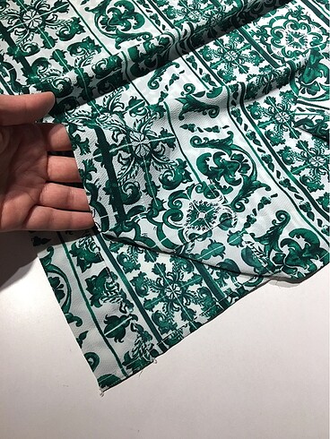 l Beden H&M Desenli Yeşil Bluz