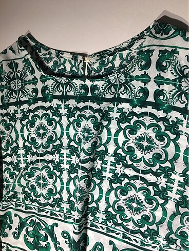 H&M H&M Desenli Yeşil Bluz