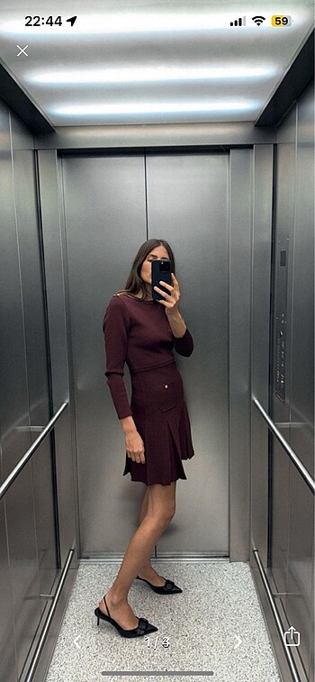 Etiketli zara elbise