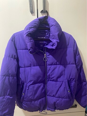 pull&bear mor şişme mont