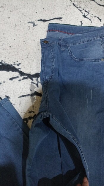 xl Beden mavi Renk Kot pantolon 