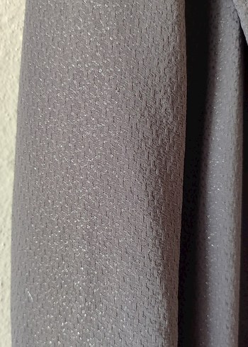 Düğmeli Uzun Gri Kadın Kaban - Görsel 2