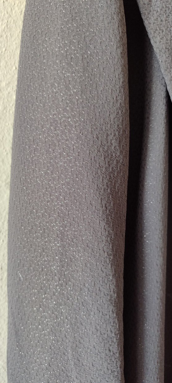 Düğmeli Uzun Gri Kadın Kaban - Görsel 2