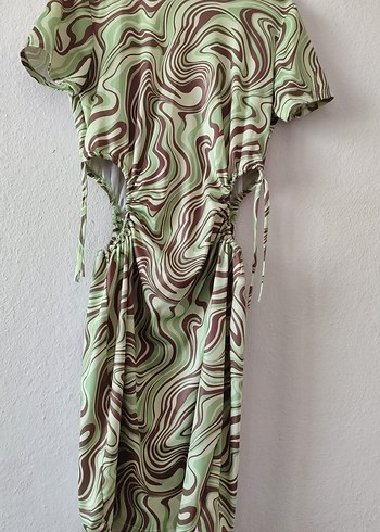 Bohem Çok Renkli kısa Elbise - Görsel 6