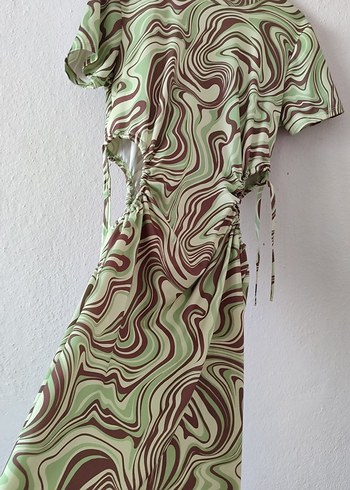 Bohem Çok Renkli kısa Elbise - Görsel 7