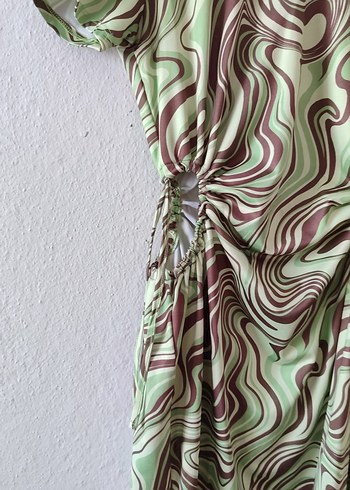 Bohem Çok Renkli kısa Elbise - Görsel 5