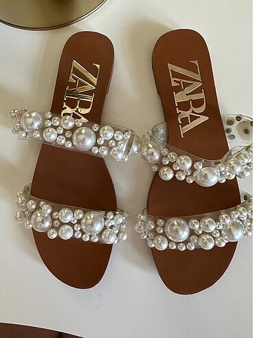 Zara suni incili terlik 36 numara