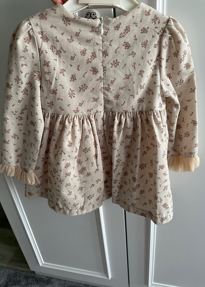 Bebek 1 yaş çiçekli elbise - Görsel 2